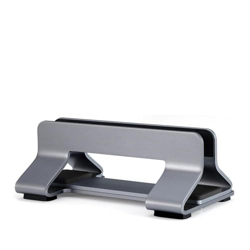 Support pour ordinateur portable vertical en aluminium réglable contre le désordre