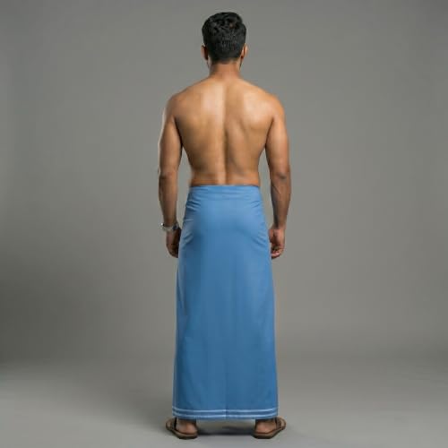Image of Men's Cotton Lungi | Soft Breathable Wrap Around Lungi | Comfortable Daily & Home Wear for Men