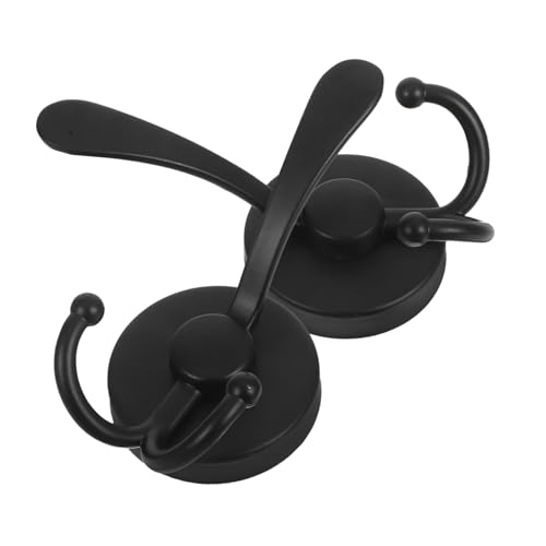 FOMIYES 2個不??吸盤フック モダンデザインのバスルーム用タオルホルダー 滑り止め強化で安定した収納 キッチンやガラス扉 鏡 ル対応の壁