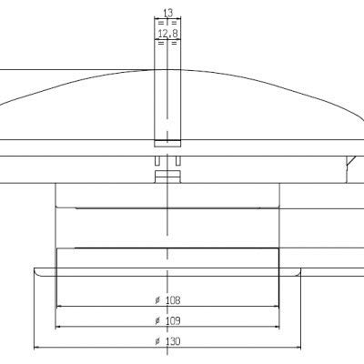 Zadi Aeratore da Soffitto per Camper Roulotte, Bianco