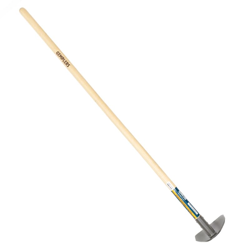 Gempler's 7" Field Hoe with Wood Handle for Weeding and Cultivating, Steel Gardening Tool