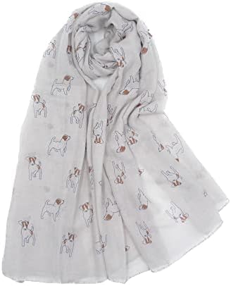 Claudia & Jason New Ladies Jack Russell Terrier Dogs Dog Oversized Scarf, lots of colour's