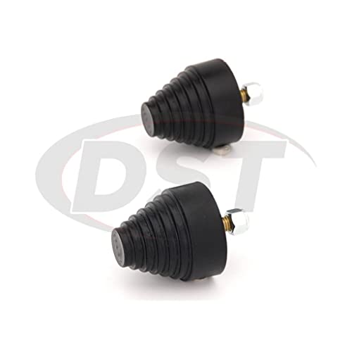Pro-thane Bump Stop | 2-1/4X2-1/4 Cone w/Stp - Black | Universal
