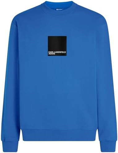Karl Lagerfeld Jeans Herren Regular Box Logo Sweatshirt KLJ Blue L