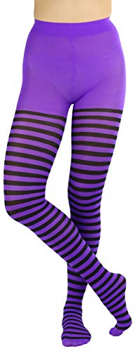 Image of ToBeInStyle Women's Nylon Horizontal Striped Tights