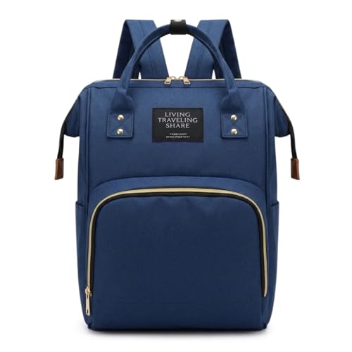 Mochila Maternidade Impermeável,Bolsa Bebê Multifuncional,Com Bolsos Térmicos e Alças Reforçadas, Qualidade Premium. (Azul Marinho)