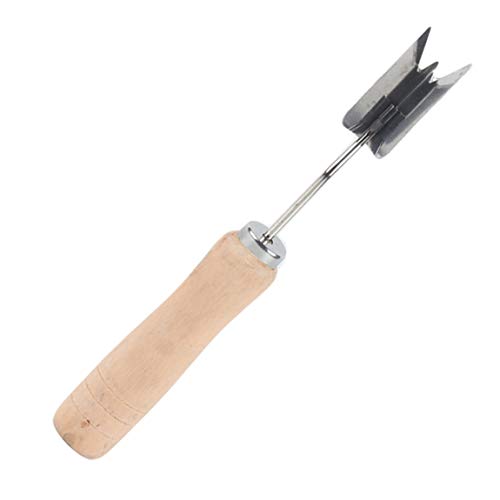 SeniorMar-UK Removedor de Ojos de piña en Forma de V de Acero Inoxidable pelador de Ojos de piña removedor de Semillas Cuchillo de Fruta Herramientas de Cocina