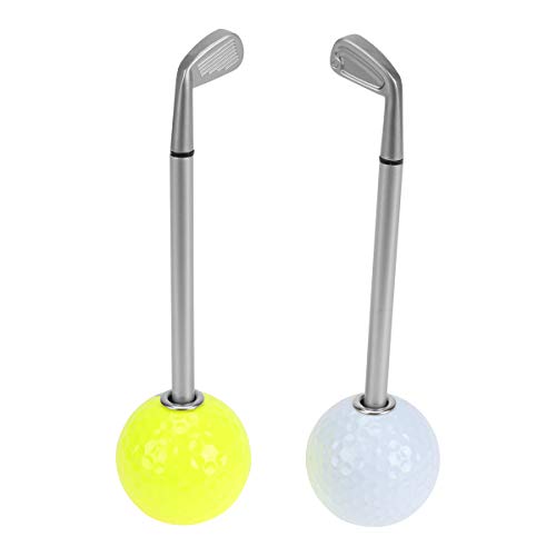 ABOOFAN Caneta de clube de golfe 2PCS Caneta esferográfica criativa Caneta esferográfica de golfe pa