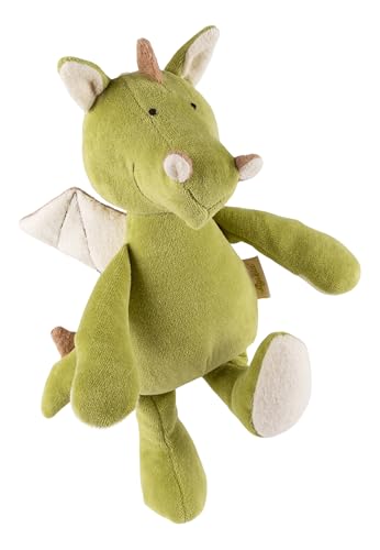 SIGIKID 39524 Kuscheltier Drache Green Mädchen und Jungen Babyspielzeug empfohlen ab Geburt grün