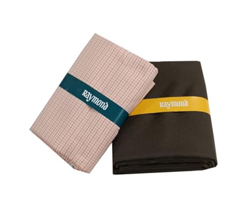 Image of Raymond Premium Unstitched Formal Shirt Fabric, Cotton Blend Stripes, 150 x 150 cm, Regular Fit, Professional Wear Collection