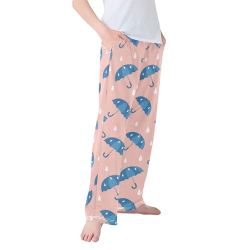 Pajama Pants Long Track Pants Blue Umbrellas Rain Drops Sweatpants Athletic for 6-14 Years2