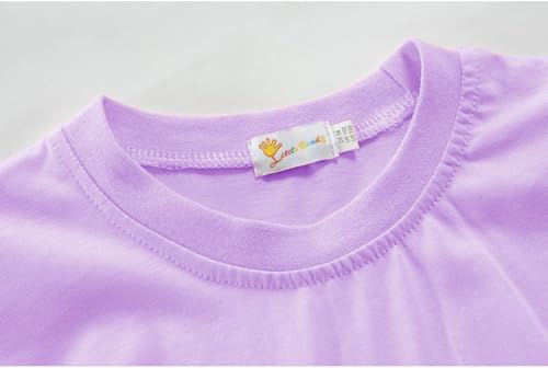 Girls Ruffle Long Sleeve Shirts Soft Crewneck Cute Butterfly Shirt Wild Like My Curls T-Shirts Pink Cotton Tee 2-7 Years4