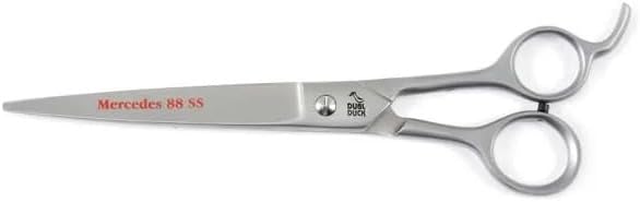 Pro Dog Grooming Shears Stainless Steel Choose Curved, Straight or Set of 3 (Curved 7.5 Inch)