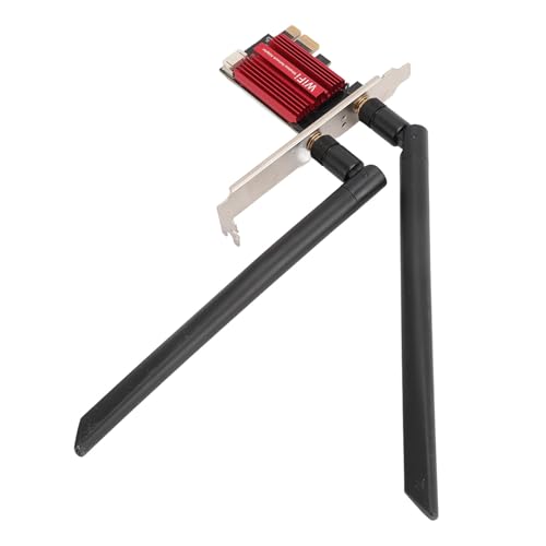 Tarjeta WiFi Pro PCIE, 1200 Mbps 2.4G 5G de doble banda con BT4.1, tarjeta de red inalámbrica PCIE para Windows 7 8 10, con 2 antenas de 8 dBi