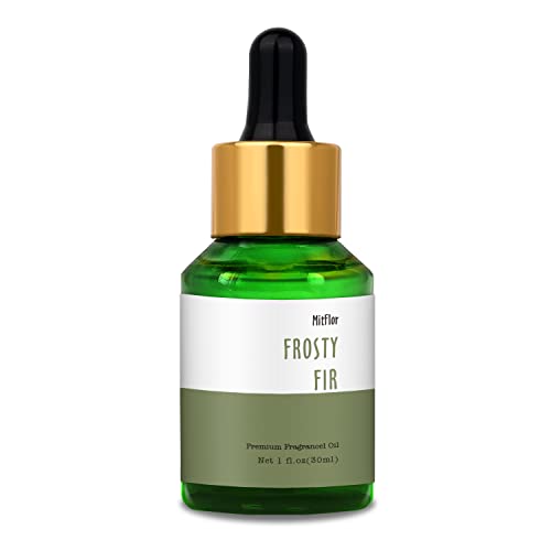 Image of Frosty Fir Fragrance Oil, MitFlor Single Diffuser Essential Oil, Large Size Premium Grade Fragrance Oil for Soap & Candle Making, Aromatherapy Oil, Refreshing & Forest Scent for Home Fragrance, 30ml