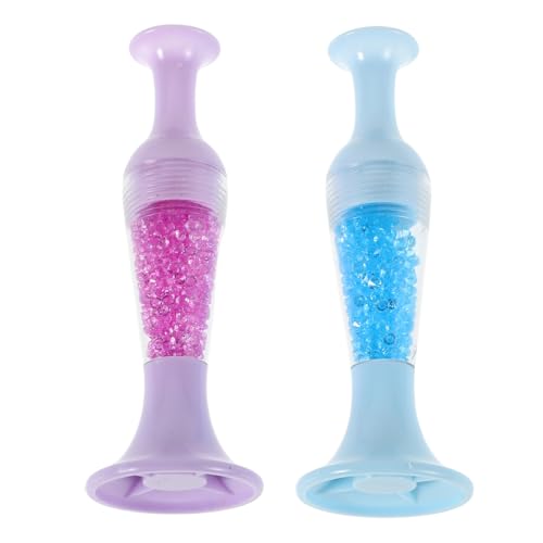 HAKIDZEL 2個 マニ ツール ダイヤモンドドリルホルダー 刺繍ダイヤモンドツール ドリルアートポイントペン ダイヤモンドドットペン ペン花瓶先ドリルペン ネイルドリルペン プラスチック