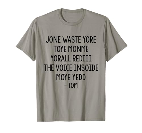 Funny Pop Miss You Punk Songtext Jone Waste Yore Toye Monme T-Shirt