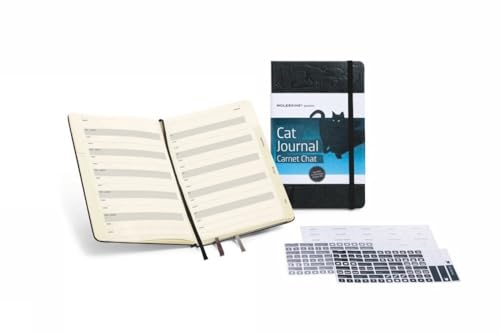 Moleskine Passion Journal / Katzen / Large / Fester Einband mit Prägung / Schwarz