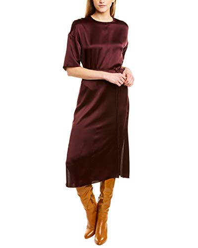 vince silk midi dress