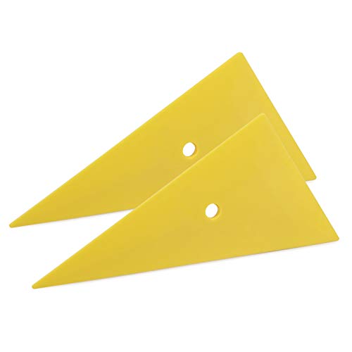 Ehdis Contour Card Corner Squeegee Window Tint Scraper Vinyl Wrap Applicator Tool Car Graphic Decal Hard Card with Pointed Sharp, Pack of 2