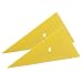 Ehdis Professional Window Tint Tool Triangle Film Scraper Car Vinyl Applicator Tools Yellow Go Corner Squeegee - 2PCS