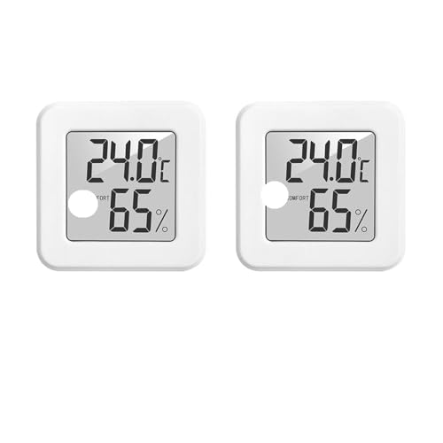 Sparklwleaf Mini Digital Thermometer Hygrometer 2Stk.