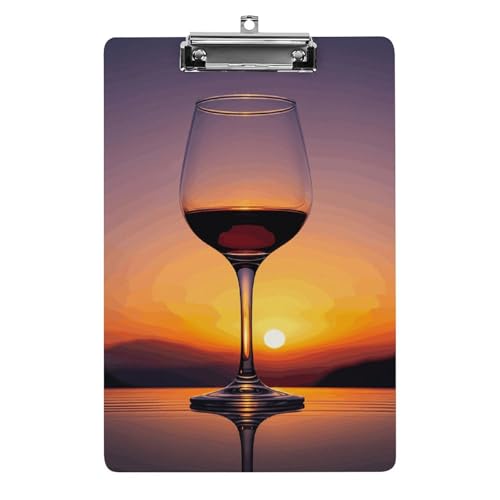Porte-bloc acrylique coucher de soleil fournitures bureau A4