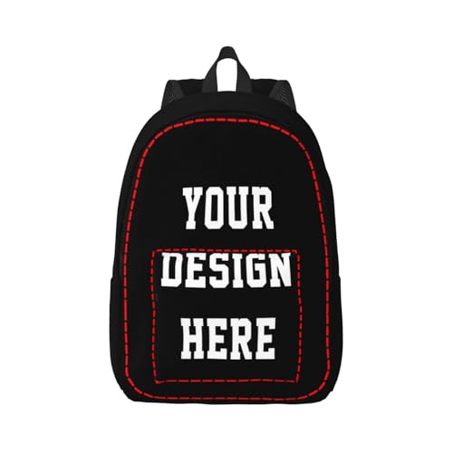 Custom Backpack for Women Men Customize Casual Travel Backpack, Personalized Backpacks Design With Text Photo Logo