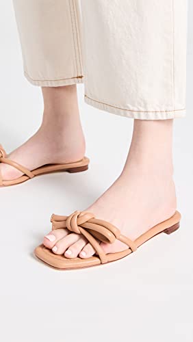 Loeffler Randall Women's Hadley Leather Bow Flat Sandals3