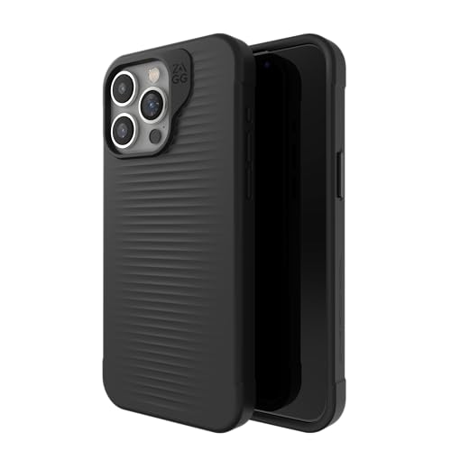 ZAGG Coque de Luxe à Clipser pour iPhone 15 Pro Max – Étui de Protection pour téléphone Portable, Protection Contre Les Chutes (3 m), matériau graphène Durable, Coque Fine et légère MagSafe pour