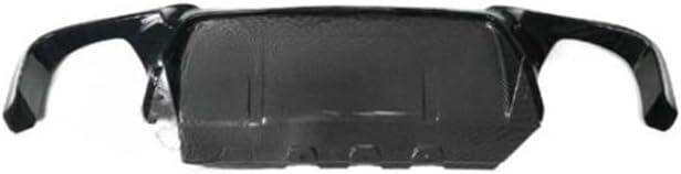 LINGYUE Carbon Fiber Look Rear Bumper Lip Diffuser Car Accessories Compatible for BMW 5 Series F10 M Sport M5 2011 2012 2013 2014 2015 2016 Rear Bumper Protector(Gloss Carbon M Style)