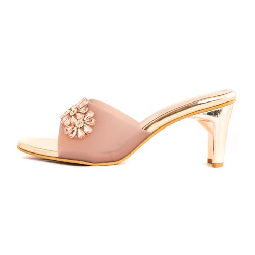Image of Khadim's 2783815 Lightweight Durable Extra Soft Trendy Premium Stylish Lifestyle and Fancy Slip-On Heels For Women