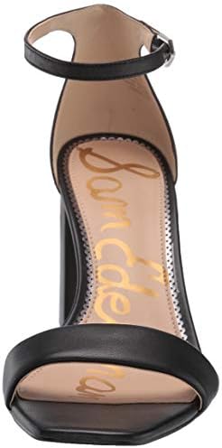 Sam Edelman Women's Daniella Heeled Sandal, Black Leather, 6 | Image 1