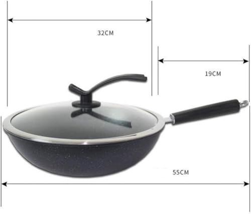 Wok antiadherente con tapa 32cm miniatura 3