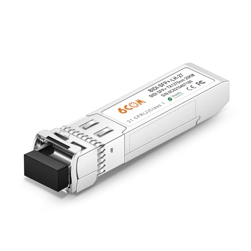 Image of 2 Pair of 10G SFP+ Bidi Transceiver, 10GBase-BIDI 1270nm /1330nm SMF, up to 20km, Compatible with Cisco, Ubiquiti, D-Link, Supermicro, Netgear and Other Open Switches