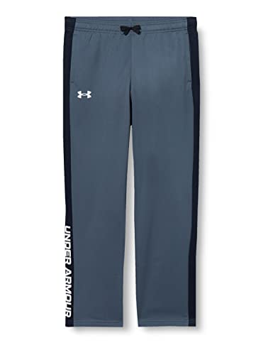 Under Armour boys Brawler 2.0 Pants , Pitch Gray (012) White , Youth Medium