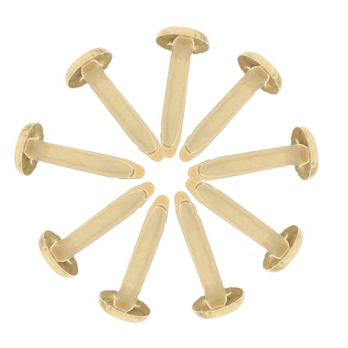 Homoyoyo 100pcs Metal Brad Fasteners Mini Craft Pins for DIY Scrapbook Straight Pins Paper Fasteners