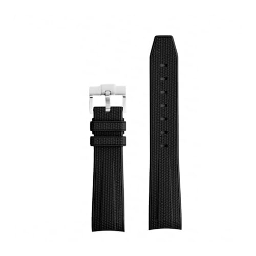 [X] VRXgbv For Swatch X Ή For Omega Ή For Moonswatch Ή XeXX`[obN 20mm 22mm Y fB[X \tg h pvoh(Black silver)