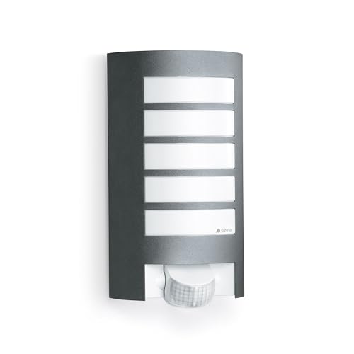 Steinel Luminaire extérieur L 12 S, détecteur de mouvement 180°, applique murale, E27, max. 60 W, anthracite, ampoule non incluse