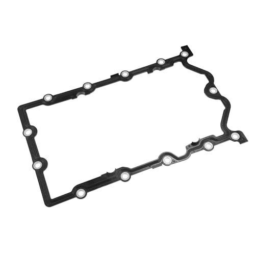 Image of Oil Pan Gasket Compatible for Mini Cooper 1.6l 1597cc 2004-2008, Durable Rubber Black Transmission Pan Gasket