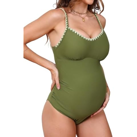 CUPSHE Maternity One Piece Swimsuit Cover