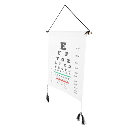 SOLUSTRE Eye Chart Visual Testing Chart Break-Proof Exam Wall Chart Classroom Supply