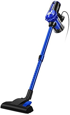 ELEZON E600 Corded Vacuum Cleaner Bagless 17KPa Powerful Suction Lightweight Stick Handheld Vacuum Cleaner for Hardwood Floor and Tile, Blue