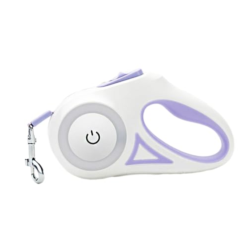 Happyyami Led Auto Retractable Dog Leash Rope Leash for Medium/Large Dogs Portable Pet Traction Rope Pet Belt