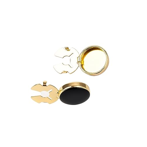 Image of Mens Button Covers Tuxedo Shirt Cufflinks Alternative | Fake cufflinks and alternative fashion jewelry accessories for mens formal business dress shirts suits and groomsmen