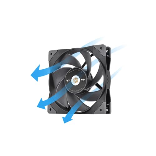 Image of Thermaltake SWAFAN GT12 PC Cooling Fan, 3 Types of Detachable Fan Blades, High Pressure /High Air Flow /Reversed (Single Fan Pack) CL-F155-PL12BL-A