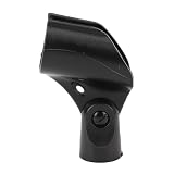 Abrazadera de Micrófono de ángulo Ajustable, Material ABS Resistente, Ajuste de ángulo Múltiple, Rosca de 5/8 de Pulgada, para Micrófono de 25-30 Mm de Diámetro