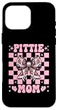pittie mom pitbull mamma mamma cane festa della mamma coquette bow custodia per iphone 16 pro max