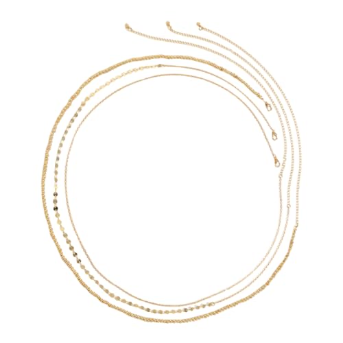 Cinturón de metal con lentejuelas accesorio corporal de mujer para vestido de fiesta