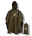 Outdoor Jack Regenponcho Damen und Herren inklusive Tragetasche – Poncho 100% wasserdicht – Regenmantel hochwertig und wiederverwendbar - Regencape für Wandern, Fahrrad, Festival, Camping und Angeln